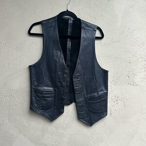 Vintage Leather Daddy Vest - Hand Made